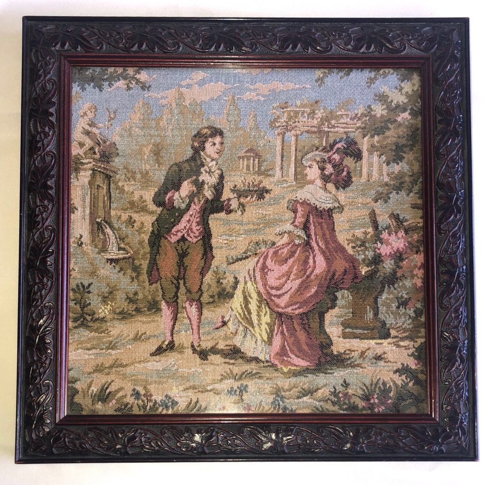 Vintage Framed Tapestry